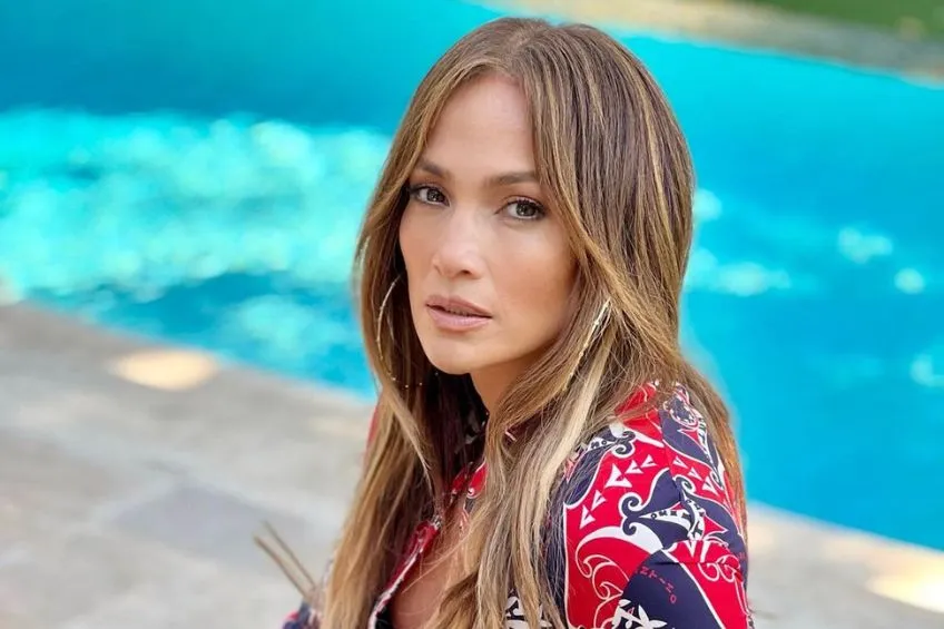 Jennifer López durante sus vacaciones