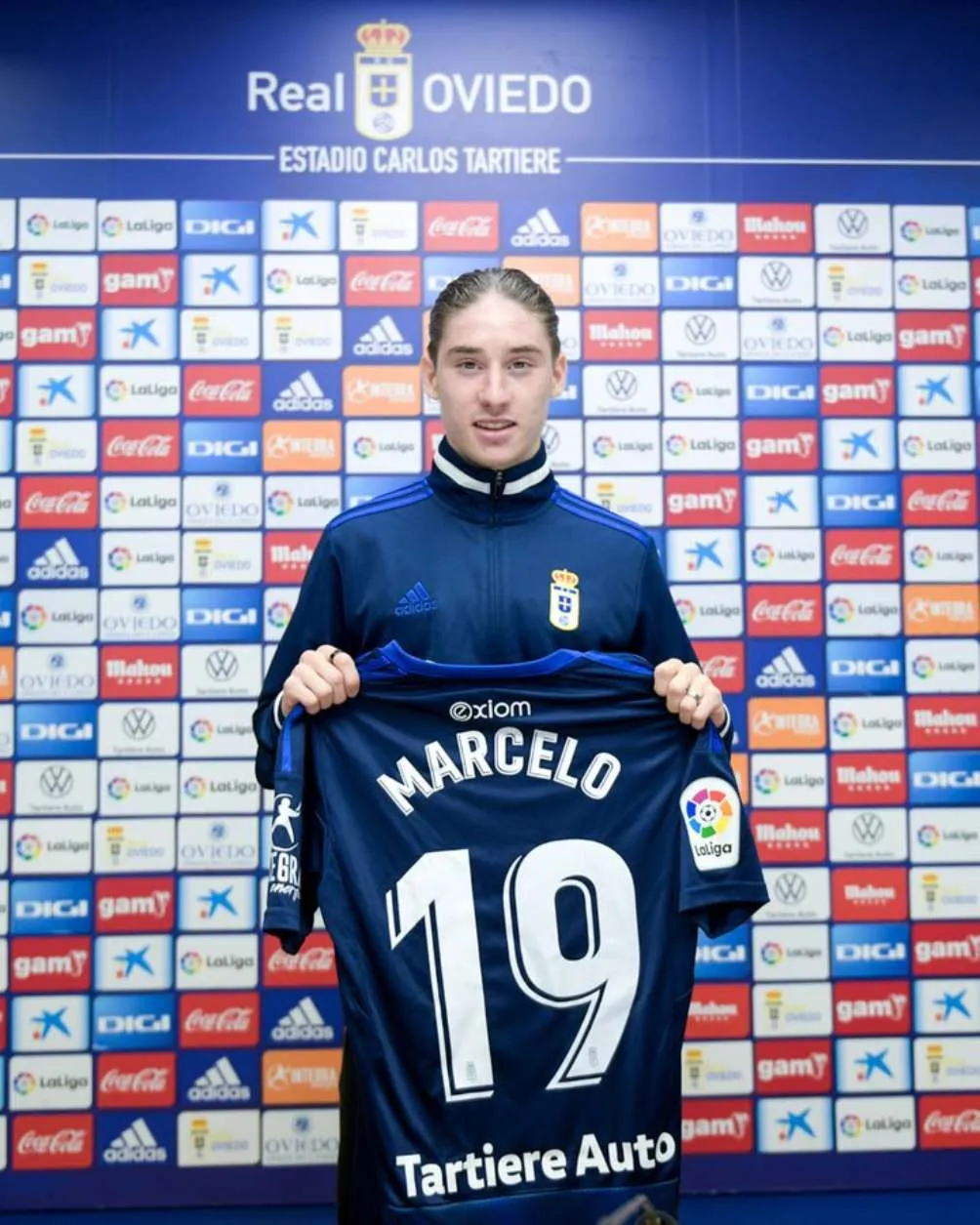 Marcelo Oviedo usará el número 19 en Real Oviedo