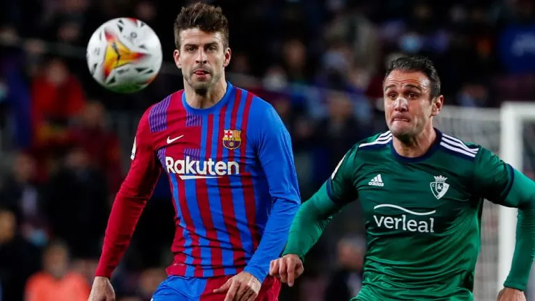 Piqué en un enfrentamiento con el cuadro culé