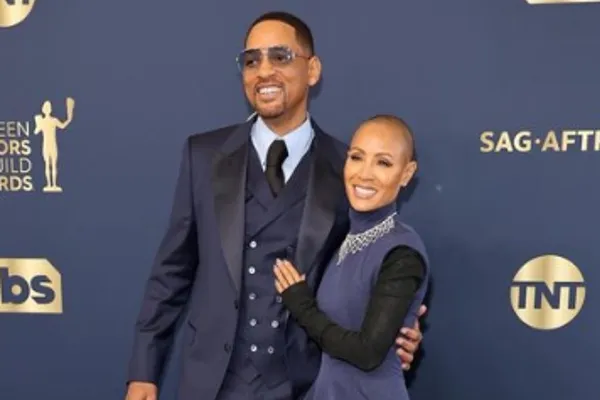 Will junto a su esposa Jada