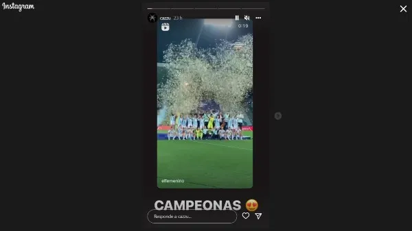 Cazzu celebró el tercer lugar de Argentina en la Copa América Femenina 2022