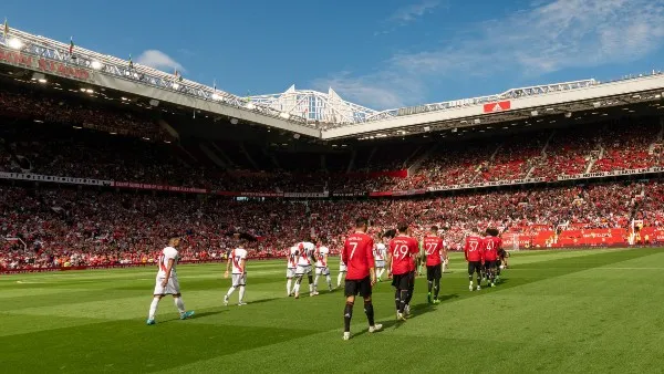 Cristiano Ronaldo durante partido con el United
