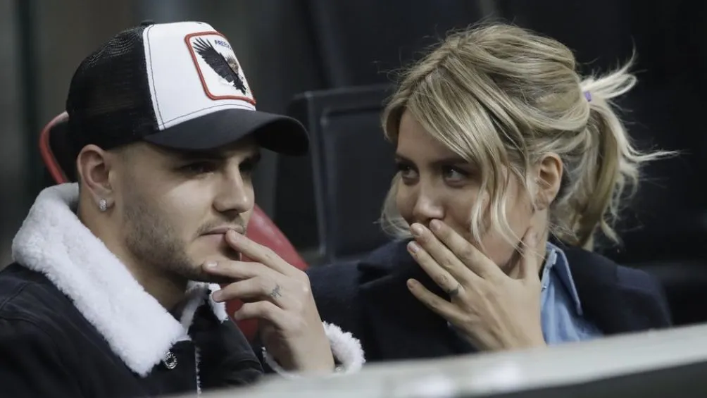 Icardi y su esposa juntos