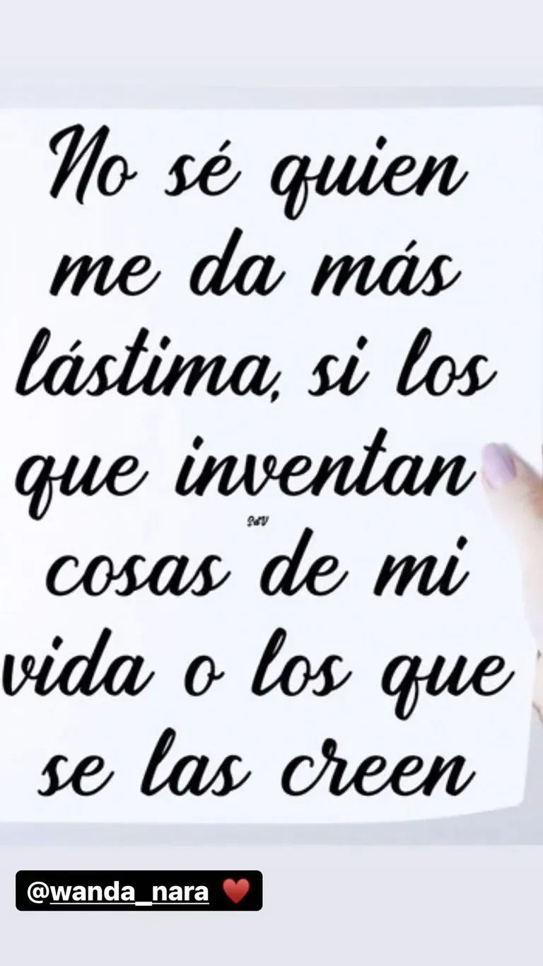 El mensaje de Icardi en sus redes sociales
