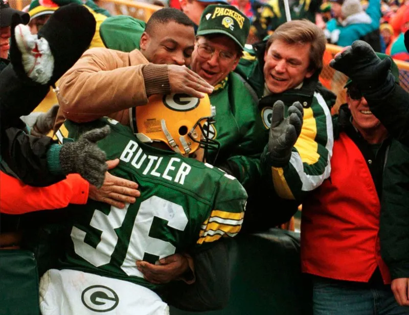LeRoy Butler con los Green Bay Packers