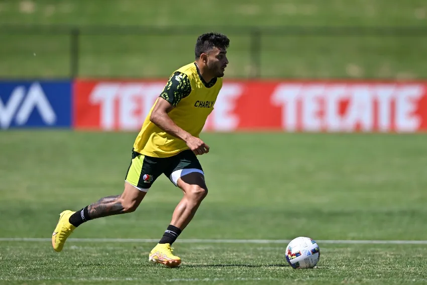 Alexis Vega en entrenamiento de All-Star Game