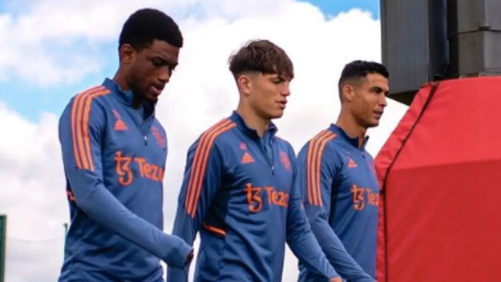 CR7 en un entrenamiento