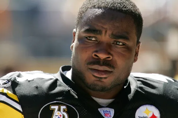 Najeh Davenport con los Pittsburgh Steelers en 2007