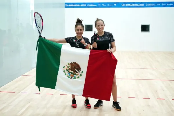Paola Longoria y Samantha Salas en 2018