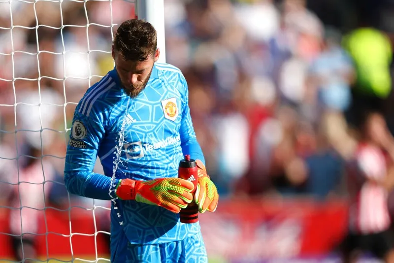 David de Gea en partido contra el Brentford