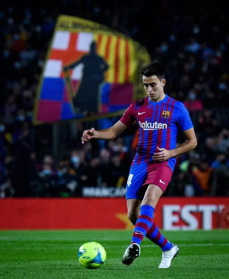 Eric García en partido con el Barcelona