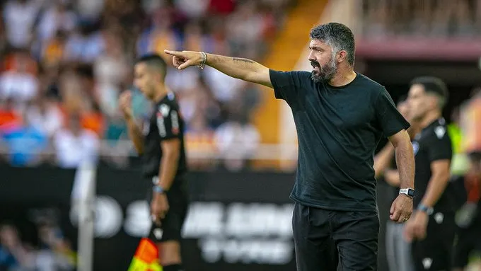 TWITTER @valenciacf Gennaro Gattuso, entrenador del Valencia
