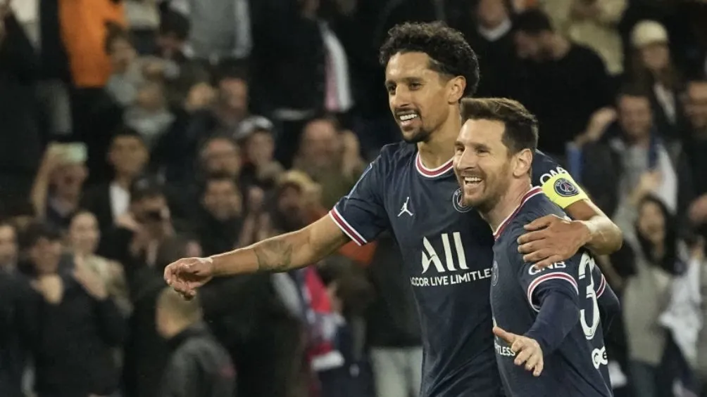 Messi junto a Marquinhos