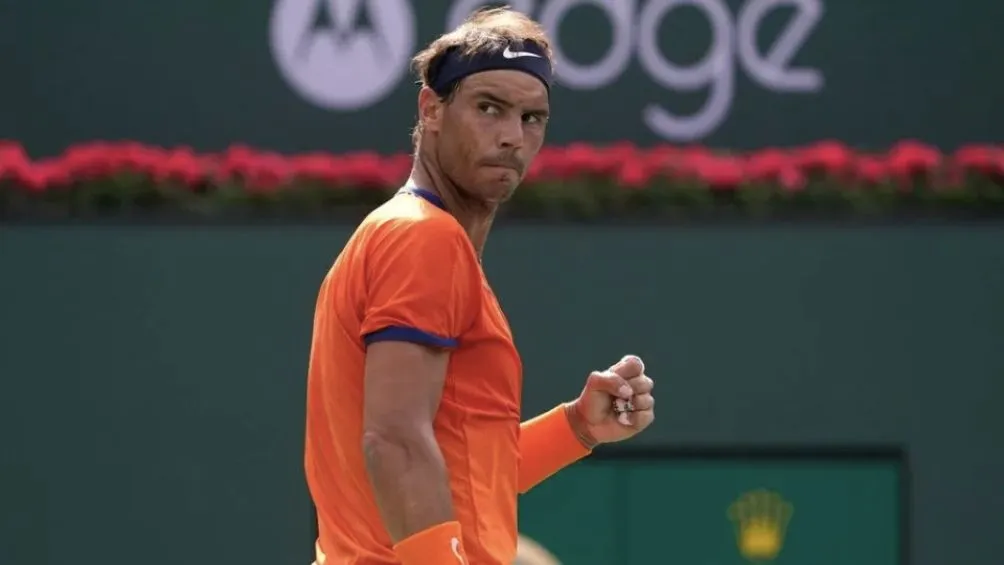 AP Rafa celebrando un punto