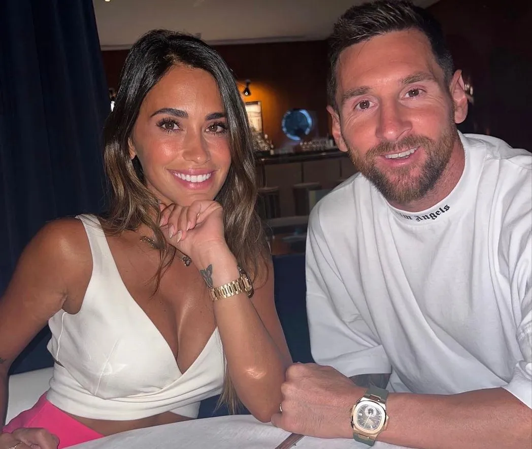 Messi y Antonela cenando