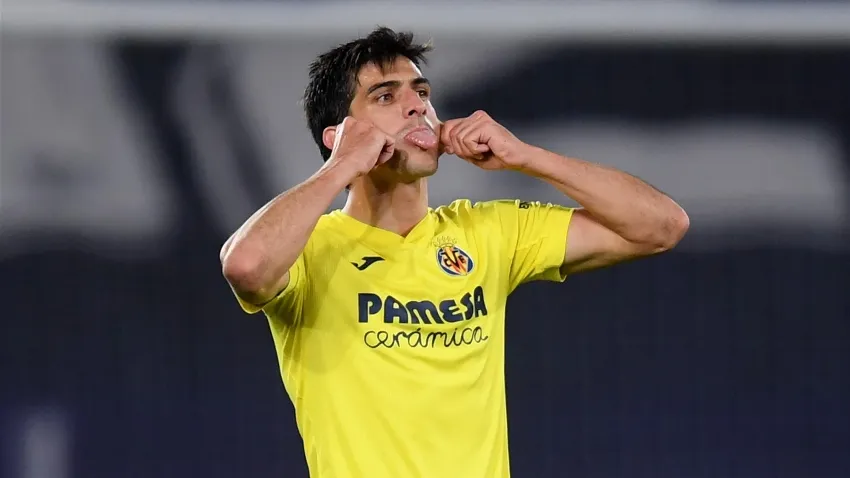 Gerard Moreno celebrando su gol