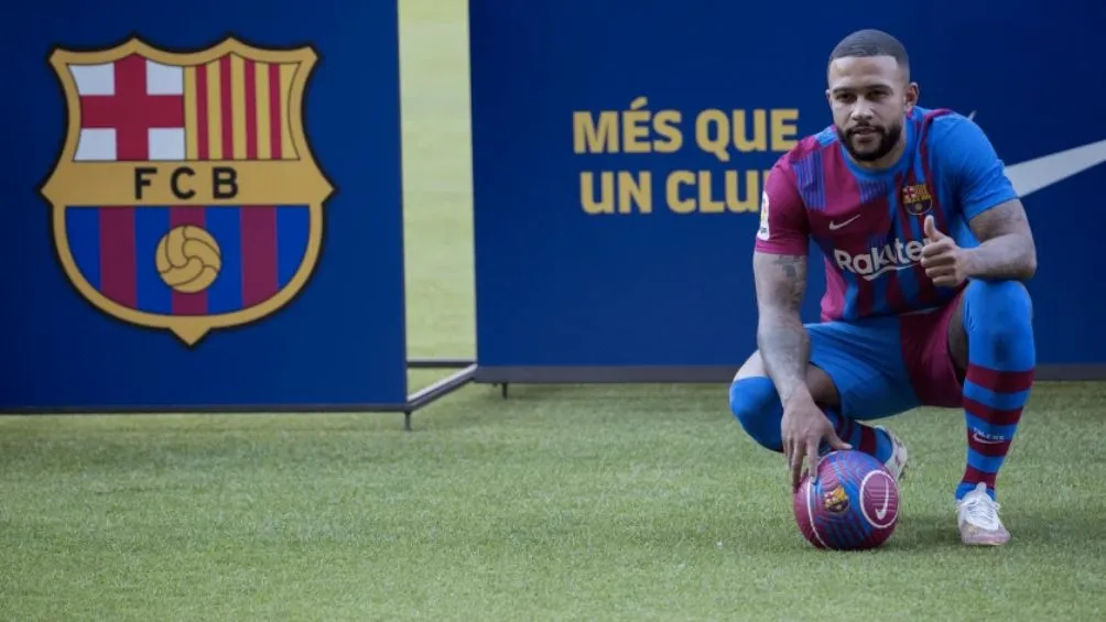 Memphis durante su presentación en Barcelona