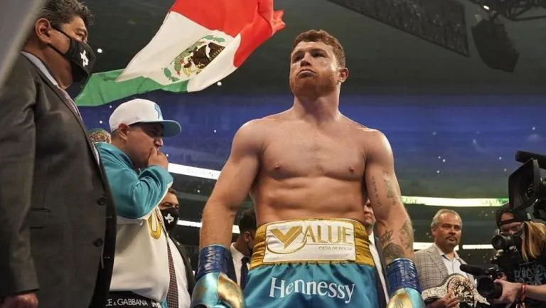 Saúl Álvarez previo a una pelea