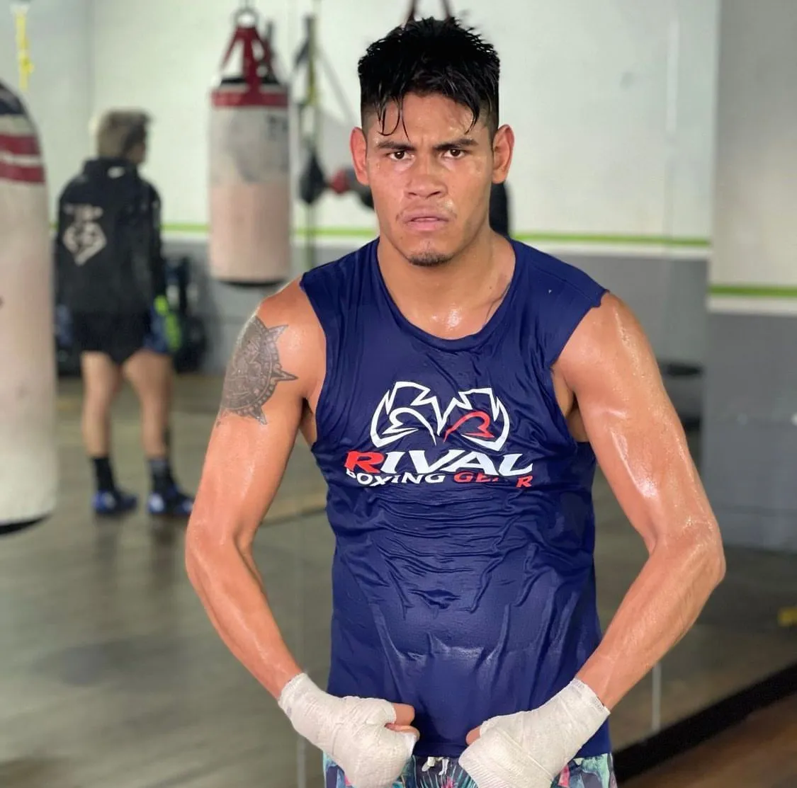 Emanuel ‘Vaquero’ Navarrete después de entrenar