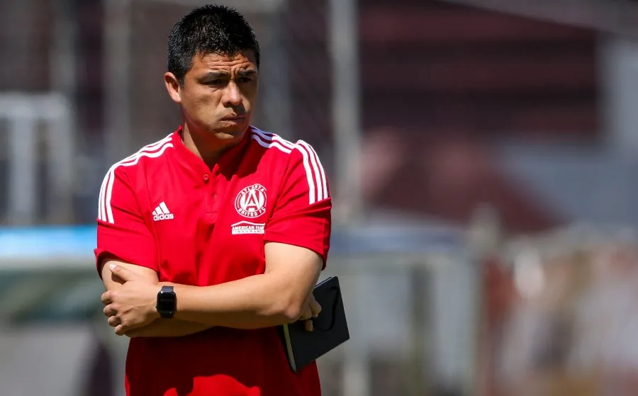 Gonzalo Pineda en entrenamiento con el Atlanta United