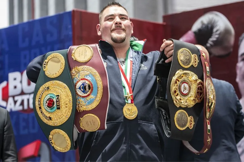 Andy Ruiz durante un evento