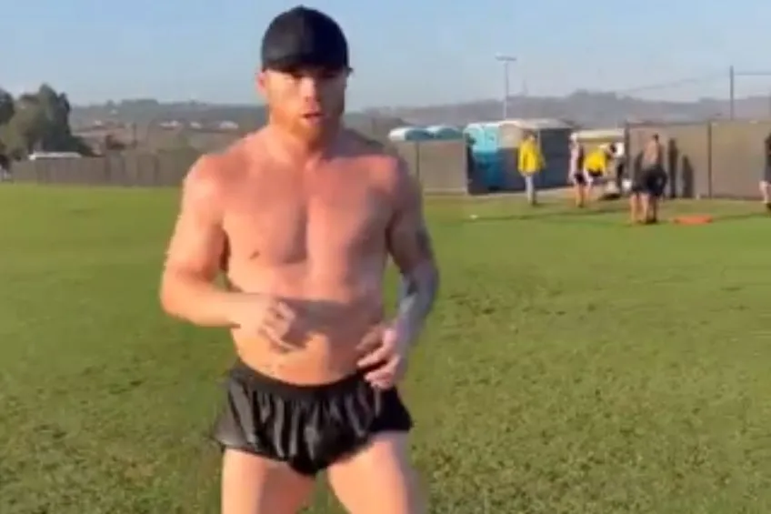 Figura de Canelo Álvarez previo a una pelea