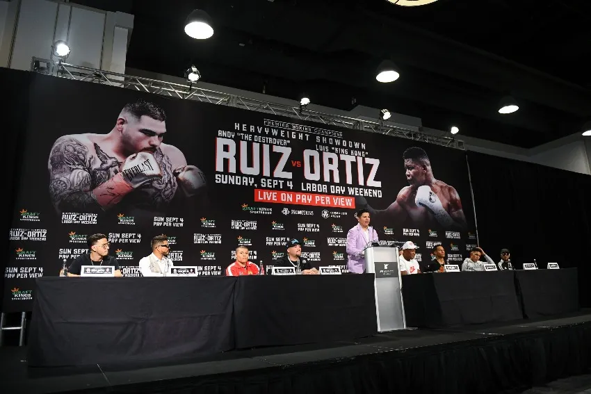 Andy Ruiz y Ortiz previo a la pelea
