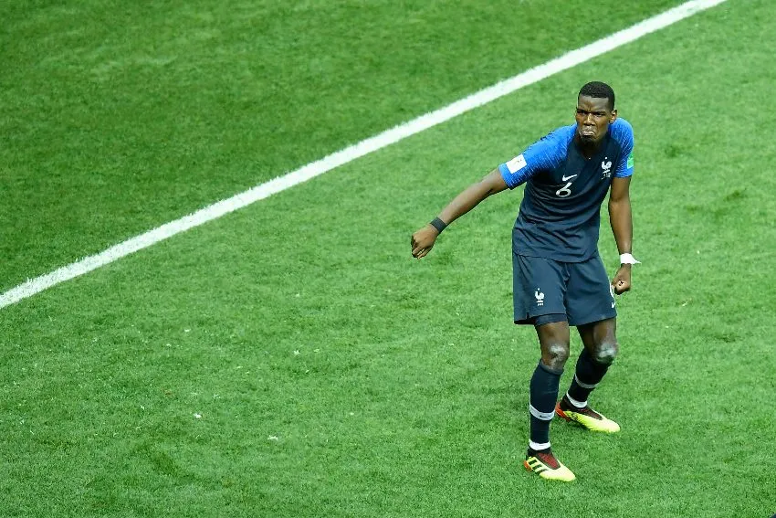Pogba en un partido de Francia