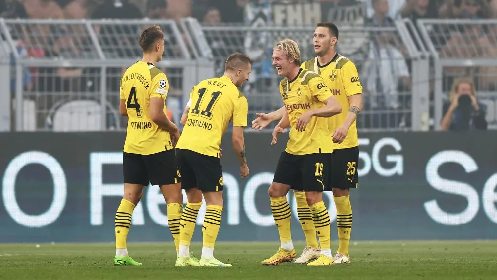 TWITTER: @ChampionsLeague El Borussia celebra una anotación