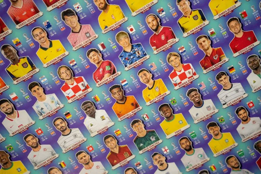 Estampas Panini del álbum Qatar 2022