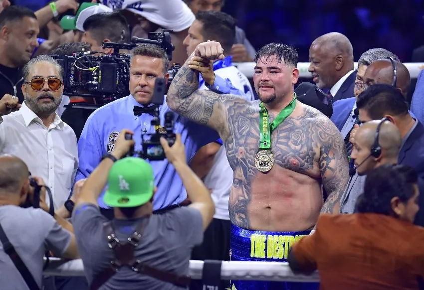 Andy Ruiz tras vencer a King Kong Ortiz