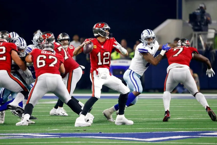 AP Tom Brady durante un partido de los Buccaneers