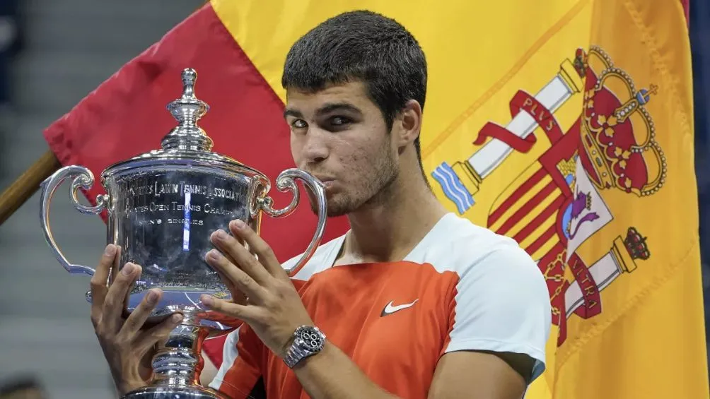 Alcaraz celebra su primer US Open