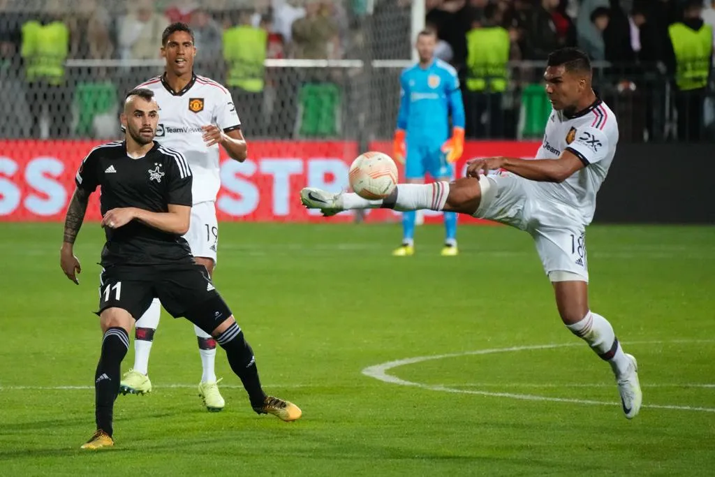 AP Casemiro en su segundo partido de Europa League