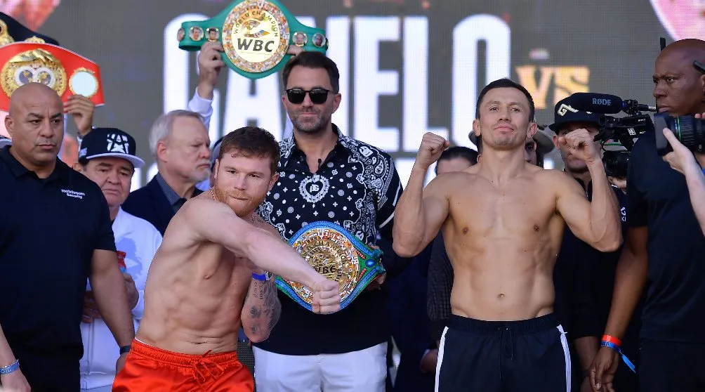 Canelo y Golovkin se vieron las caras por última vez previo a la pelea