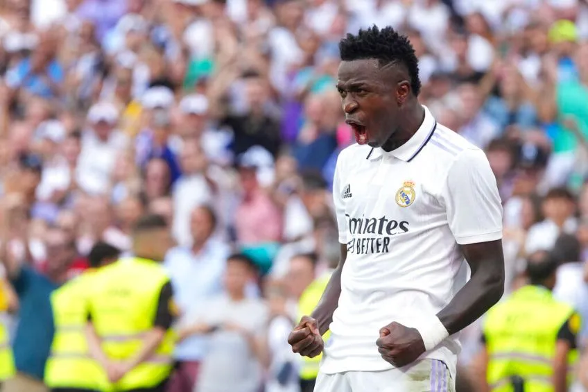 Vinicius Jr. festejando un gol