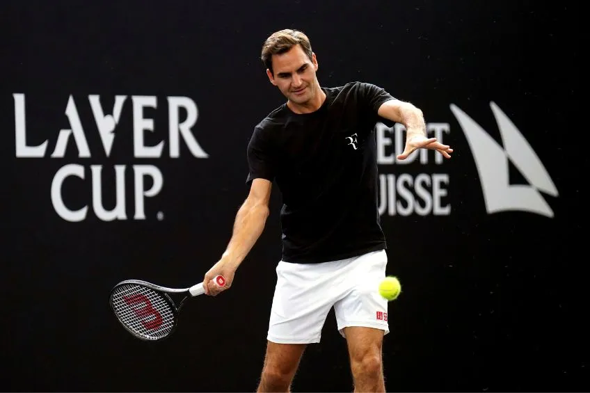 Roger Federer previo a la Laver Cup