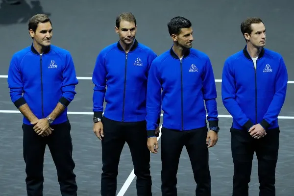 AP Roger Federer, Rafael Nadal, Novak Djokovic y Andy Murray
