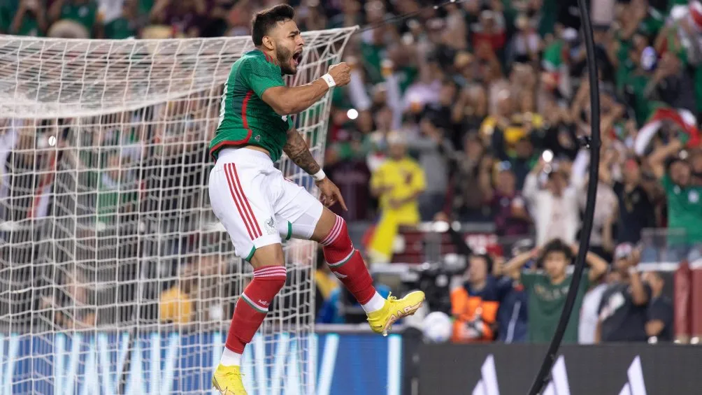 ESPECIAL Alexis en festejo con la Selección Mexicana
