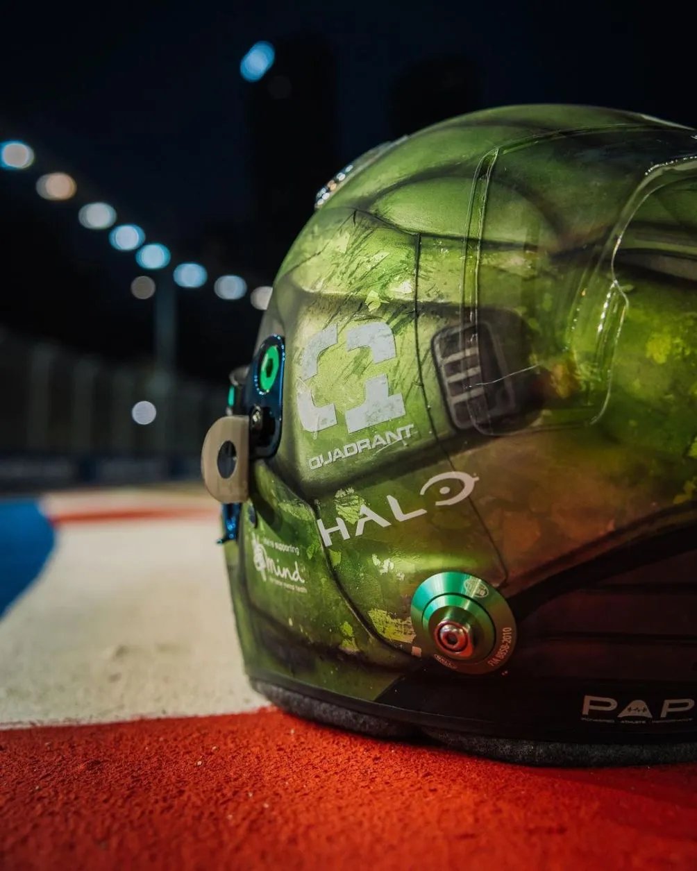 El casco de Halo que usará Norris el domingo
