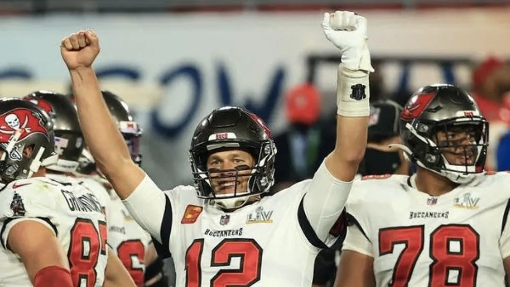 Brady celebrando el Super Bowl