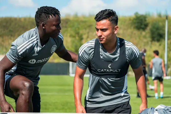 Jairo Torres en entrenamiento con el Chicago Fire