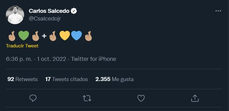 Carlos Salcedo puso un polémico mensaje sobre Tigres