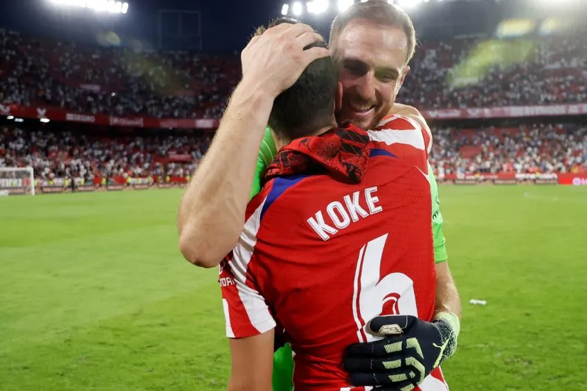 Koke tras un partido del Atlético de Madrid