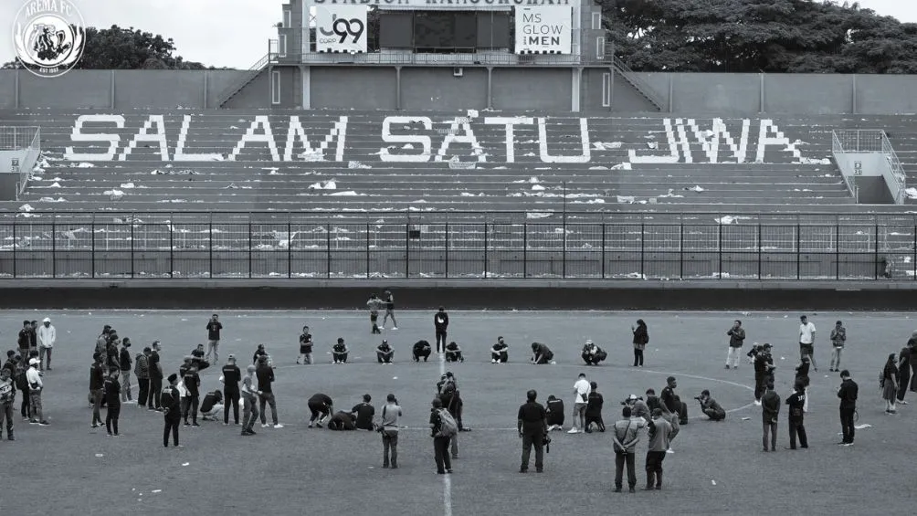Así quedó el Estadio en Indonesia