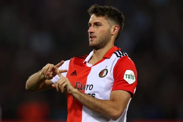 TWITTER @Feyenoord Santiago Giménez celebra con Feyenoord