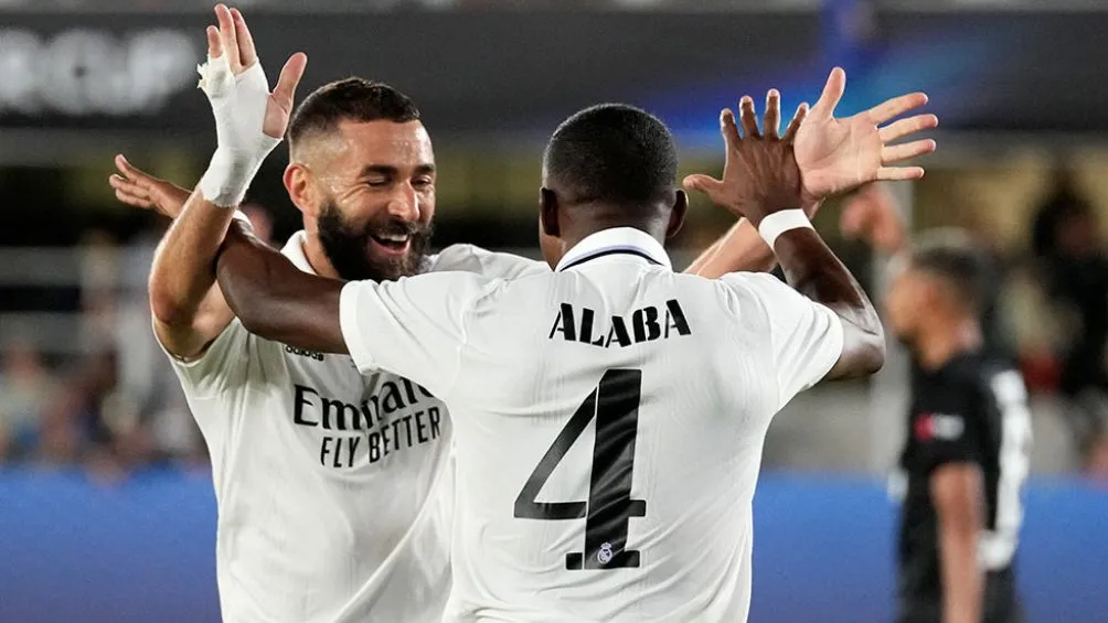 Festejo junto a David Alaba