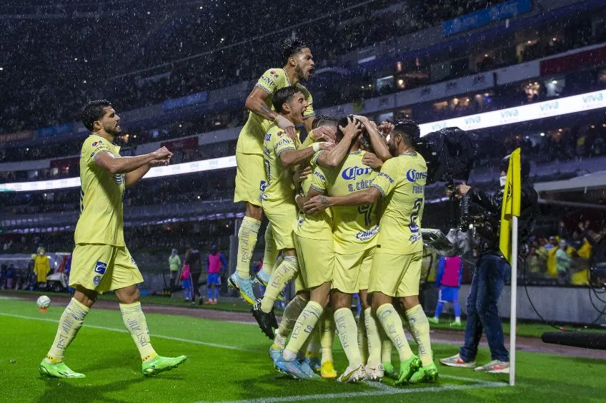 América en festejo de gol