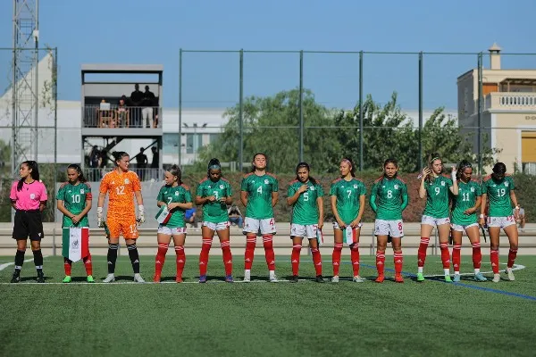 TWITTER @Miseleccionfem Tri Femenil Sub 17 previo a partido
