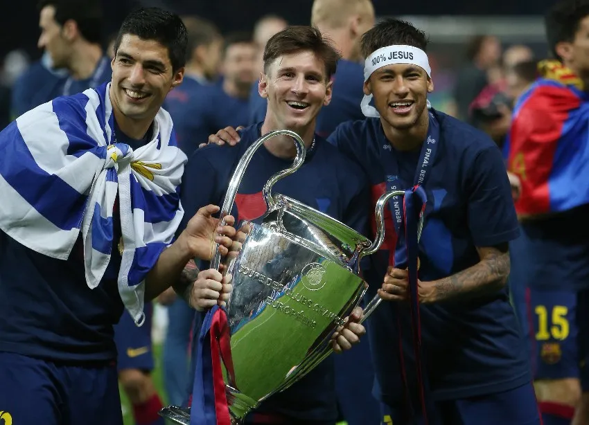 MSN tras ganar la Champions League de 2015